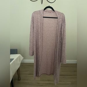 Mauve pink duster robe cover up